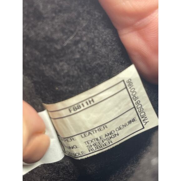 UGG Australia Riverton brown leather sheepskin lined boots Girl Size 3 - Picture 7 of 8